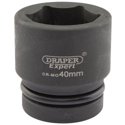 Draper Expert 05120 Expert 40mm 1&quot; Square Drive Hi-Torq&#xAE; 6 Point Impact Socket