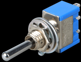 MS 500 E Toggle switch, 1-pin, 6 A - 125 V AC, (on)-off-(on)