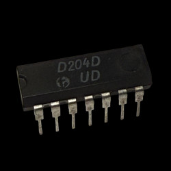 Układ scalony D204D DIP14 | RFT Mikroelektronik | Podwójny wzmacniacz operacyjny