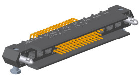 Wtyk PCB 41-pinowe raster: 1.905mm 3-rzędowe Amphenol Socapex Montaż na płytce drukowanej Męski 4.5A 750 V