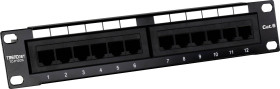 TrendNet TC-P12C6 Patch panel CAT 6 czarny