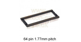 IC Socket 64 turned pin DIL 1.778mm pitch