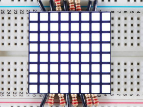 Adafruit 1.2" 8x8 Matrix Square Pixel - White
