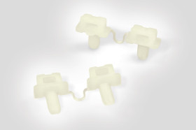 Spinka do kabli materiał: Poliamid Naturalny Montaż na nity