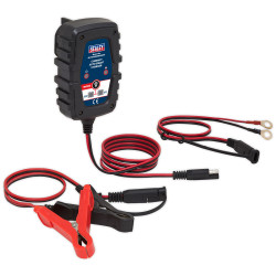 Sealey AUTOCHARGE100HF Compact Auto Smart Charger 1A 6/12V