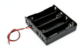 Koszyk na 4 baterie 18650 płaski