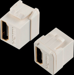 152910 Keystone HDMI F/F, ultra-compact design, white