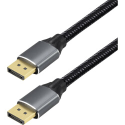 Maxtrack C303-2L DisplayPort 2.1 Cable 16K 60Hz 2m Black Gold Plated Connectors