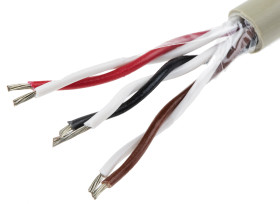 Kabel do transmisji danych 3 -parowy 0,23 mm² 6 -rdzeniowy Nieekranowany 24 AWG AWG PVC 300 V