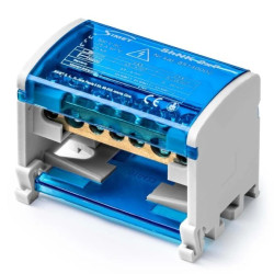 Dwubiegunowy modułowy blok rozdzielczy 2x(5x6mm² 2x25mm²) na szynę TS35 ShNK 2x7 85140002