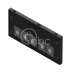 Rama przepustowa KEL 24, na 5 modułów KT małych, czarna, 42248