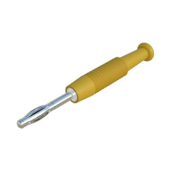 SKS Hirschmann 938420103 MSTF 2 straight blade plug 2mm pin Yellow