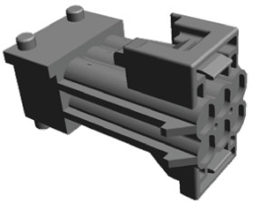 Złącze samochodowe 6-pinowe TE Connectivity 2-rzędowe Męski Timer Montaż na panelu Obudowa złącza samochodowego