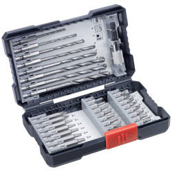 kwb 108940 Drill Bit set 33-piece common sizes quick-change holder