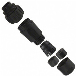 Amphenol-Tuchel C01620H00310012 Connector Male 4Pole Screwlock IP67 Silver