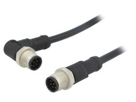 M12A08ML12AMRSD001 Kabel do czujników/automatyki 8PIN M12-M12 1m wtyk wtyk