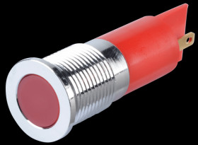 Q14F1CXXR220E Indicator LED, 220 V AC, 14 mm, FASTON, red/BrC