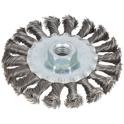 BlueSpot Tools 19217 Flat Twist Knot Wire Wheel 100mm M14 X 2