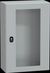 NSYS3D6420T Steel enclosure tspt door no mounting plate 600 x 400 x 200