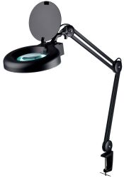 Lampa x60 LED z lupą 127mm 5D czarna