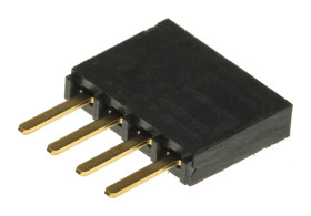 Gniazdo PCB 4 -pinowe raster: 2.54mm typu płytka – płytka Proste Przewlekany