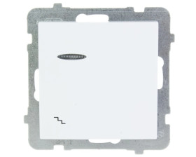 AS Łącznik schodowy z podświetleniem biały ŁP-3GS/m/00