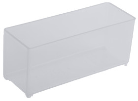 Skrzynka z przegródkami szerokość: 39mm wysokość: 47mm głębokość: 109mm PP Przezroczysty