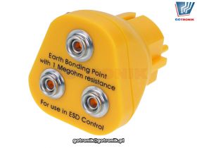 Wtyczka uziemiająca ESD 230V EU 3x zatrzask