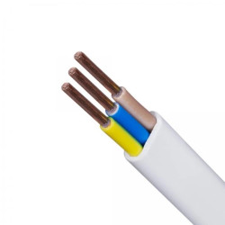 Przewód prądowy BiTinstal H(p) HDHp 450/750V bezhalogenowy 3x1,5 płaski drut Bitner /100m/