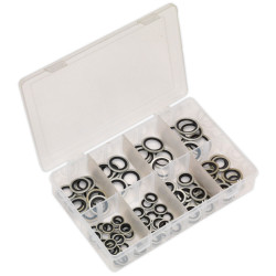 Sealey AB010DS Bonded Seal (Dowty Seal) Assortment 88pc - Metric