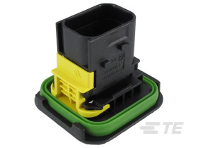 Złącze samochodowe 8-pinowe TE Connectivity 2-rzędowe Żeński 20A HDSCS Montaż na kołnierzu Obudowa z klapką