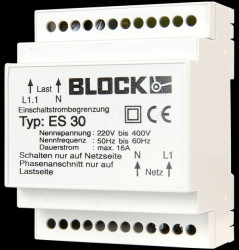 ES 30 Inrush current limiter for DIN rail