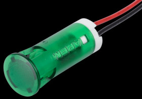 QS103XXHG220 Indicator LED, 220 V AC, 10 mm, wired, green