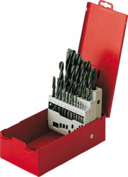 Zestaw wierteł SAM Wiertło kręte Stal szybkotnąca 25 szt. Wiertła HSS