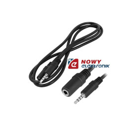 Kabel jack 3,5 4-pol. 5m wt-gn przedłużacz