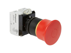 OSMOZ Komplet bez podświetlenia - główka stop (przyciśnij-ciągnij) czerwona 40 + uchwyt + 1r+1z 023725 LEGRAND