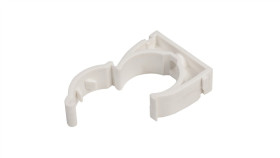Uchwyt Zamknięty Do Rur 28Mm Biały Uze-28 /100Szt./