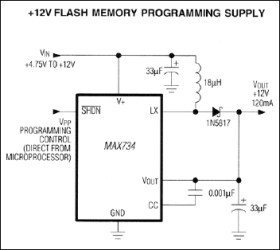 12V, 120mA Flash Memory Programming Supply