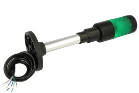 Kolumna sygnalizacyjna; HBJD-40AD1G24B; bez buzzera; światło przerywane; światło ciągłe; 1 warstwa; zielony; LED; 24÷220V; AC/DC