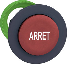 Schneider Electric ZB5FL433 ZB5FL433 Element czołowy dla przycisku płaski, resetowalny (Ø) 30.5 mm Arrêt ciemnoszary, cz