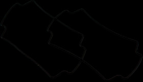 Seal, silicone, (L) 120 mm, black, for series 1554F/1554G, 1554FGASKET