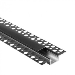 Profil GPS01 podtynkowy czarny + klosz czarny 1m