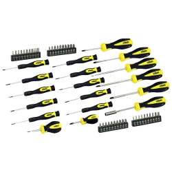 Rolson 28882 58pc Screwdriver &amp; Bit Set