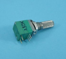 9x11 50k A LOG.+WYŁ.L=20mm POJ.POTENCJO