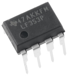 LF353P Wzmacniacz operacyjny Texas Instruments Otwór przelotowy 2 PDIP 3 MHz 18 V 8-pinowy