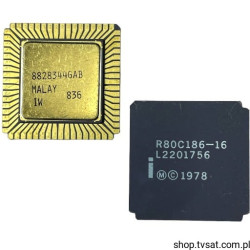 R80C186-16 CMOS 16-Bit 16MHz UPC SMD-LCC68-CG INTEL USED