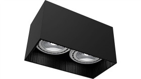 Spot Tuba Sufitowa Groove Black 9316 Nowodvorski