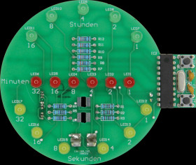 76334 Binary Clock, soldering kit for USB ( Powerbank oder Port)