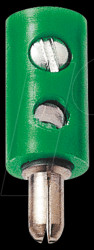 Miniature plug, 2.6 mm, green