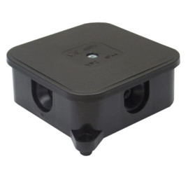 Puszka n/t instalacyjna 85x85x35 pusta czarna 400V IP44 ViPlast 027-05